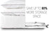 SpaceAid Jumbo Vacuum Storage Bags, Space Saver Sealer Compression Bags for Comforters, Blankets, Pillows, Bedding, Clothes (X-Large 3 Pack)...