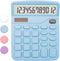 Blue Calculator, Basic Office Calculator, Desktop Calculator 12 Digit, Large LCD Display for Blue Office Supplies with Sensitive Button, Blue Desk...