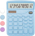 Blue Calculator, Basic Office Calculator, Desktop Calculator 12 Digit, Large LCD Display for Blue Office Supplies with Sensitive Button, Blue Desk...