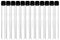EISCO 12PK Test Tubes, 20ml - Bakelite Screw Cap with Rubber Liner - Borosilicate 3.3 Glass - 5.9" x 0.6" - Round Bottom - Leak Proof...