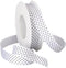 Morex Swiss Dot Polyester Grosgrain Ribbon, 7/8-Inch by 20-Yard Spool, White 3906.05/20-601...