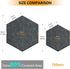 12" Large Bulletin Board with 30 Push Pins, Pack of 8 Hexagon Felt Pin Board Notice Boards for Home Office Kitchen, Felt Wall Tiles for Photos Mem...