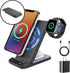 Wireless Charging Station 3 in 1 Wireless Phone and Watch Stand, 20 W Fast Charging, Foldable Travel Charger Stand for iPhone 15 14 13 12, for App...