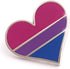 Bisexual Pride Pin Bi Flag Enamel Lapel Heart Gay Pin Brooch...