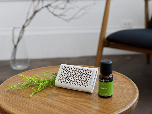 Serene House Puccini Lava Rock Essential Oil Aromatherapy Car Vent Clip – Portable or Tabletop Usage for Convenient Scent-Based Stress Relief and ...