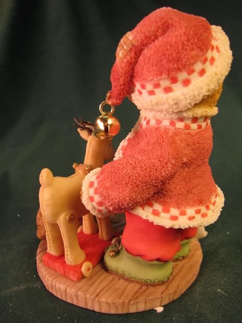 Cherished Teddies Wendall Santa Claus Figurine Red...
