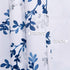 Navy Blue Valance for Windows, Watercolor Botanical Flowers Leaves Printed, Rod Pocket Window Treatments Navy and White Valances for Kitchen Cafe ...