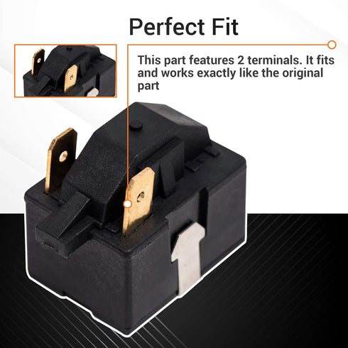 Ultra Durable 6748C-0004D Refrigerator Start Relay Direct Replacement Part by BlueStars - Exact Fit for LG Kenmore Refrigerators - Replaces P6R8MD OR1107 6749C-0014E PS9865140 AP5949339