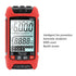Digital Multimeter, DC AC Voltmeter, High Accuracy Automatic Fire Prevention Tester Kit with Backlight LCD Display, Receptacle Tester, Test Leads ...