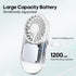 Rican Handheld Mini Fan with Bracket, Powerful Small Personal Portable Fan, 4 Speed Adjustable USB Rechargeable Cooling Fan, Lash Fan for Girls Wo...