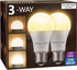 Briignite LED Light Bulbs, ?? ?????? ?????? ?????????? ?????????? 50 100 150W Equivalent, 3 Way Light Bulbs, Three Way A19 Light Bulbs E26 Medium ...