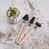 Set of 3pcs Gardening Tools for Small Plants Succulents Pots Flower Cactus - Bonsai Tool Kit Gift for Kids and Adults...