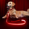 LED Dog Leash Light Up Dog Leash 4 Feet Micro USB Rechargeable Nylon Webbing Glow Safety Standard Dog Leash for Dogs by Bpawser (Red)...