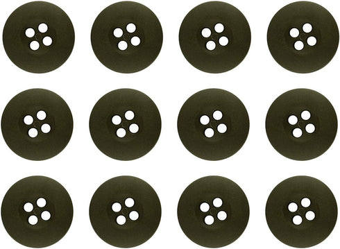 ButtonMode Military Spec Army Buttons BDU ACU OCP GI LE Police Tactical Cadet Uniform Button Set Includes 12 Olive Drab Green 19mm (3/4 Inch) Butt...