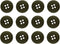 ButtonMode Military Spec Army Buttons BDU ACU OCP GI LE Police Tactical Cadet Uniform Button Set Includes 12 Olive Drab Green 19mm (3/4 Inch) Butt...