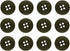 ButtonMode Military Spec Army Buttons BDU ACU OCP GI LE Police Tactical Cadet Uniform Button Set Includes 12 Olive Drab Green 19mm (3/4 Inch) Butt...