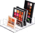 JessLab Eyeshadow Palette Makeup Organizer, Acrylic 7-Section Divided Make up Organizers and storage for Bathroom Vanity Countertop, Transparent, ...