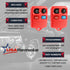 Key Fob Keyless Entry Remote fits Ford, Lincoln, Mercury, Mazda Mustang (Red), Set of 2...