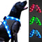 Light Up Dog Harness, Reflective Led Dog Harness Glow-in-The-Dark for Night Walking, USB Rechargeable Lighted Dog Safety Vest for Medium Dogs, Adj...