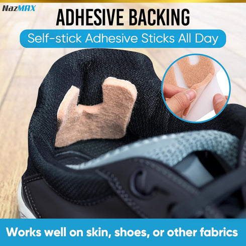 48-Pack U Shaped Felt Callus Pads Metatarsal Pads Forefoot Foot Pads Pain Relief Foot Cushion Keep Calluses from Rubbing on Shoes Adhesive Pads fo...