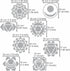 Aleks Melnyk No.415 Metal Stencil, Chakras, Mandala, Yoga, Symbols for Meditation, Om, Sacred Geometry, Template for Wood Burning, Pyrography Engr...