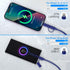 Coiled USB C to USB C and Lightning Cable 2 in 1 - Curly USB C Cable Car Charger Cord Android Auto Apple Carplay Cable [60W Fast Charging & Data S...