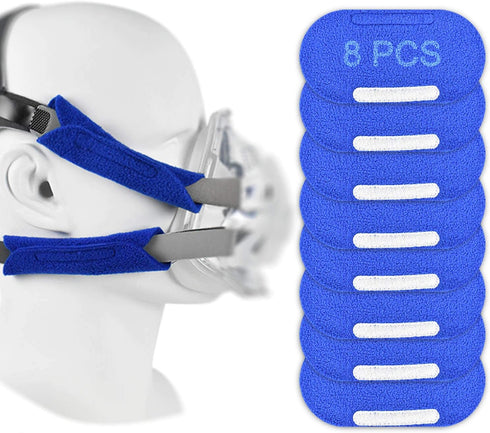 8PCS Headgear Strap Cover Compatible with AirFit, Compatible with AirTouch, Compatible with DW, Compatible with AV, Super Comfort Headgear Pads to...