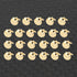 GWD Cufflinks for Men Stainless Steel Golden Initial Cuff Links Alphabet Letter A-Z Groom Father Gift...