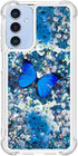 for Samsung Galaxy A15 5G Glitter Case Quicksand Floating Liquid Ultra Slim Fit Shockproof Silicone Case Protective Bumper Shell Case for Galaxy A...