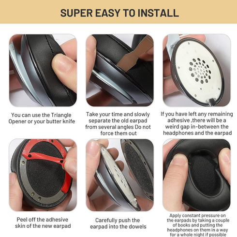 Studio 3 Ear Pads Cushions Replacement Earpads for Beats Studio 2 & Studio 3 Wired & Wireless Headphones, Ear Cushions Memory Foam Earpads with So...