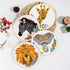 ORIGACH 4 Pcs Wild Animal Embroidery Starters Kit for Beginners, Zebra Lion Elephant Giraffe Embroidery Stitch Practice kit Include Embroidery Clo...