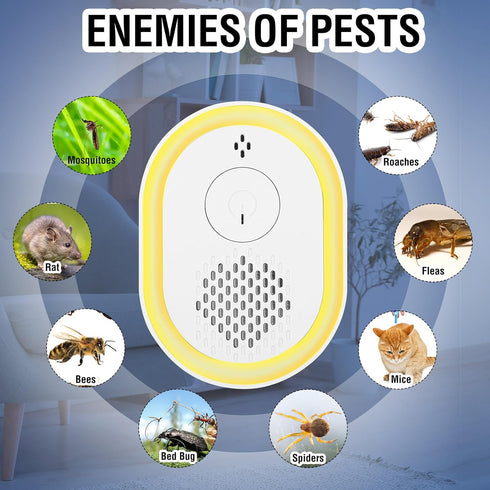 10 Pack Ultrasonic Pest Repeller Mouse Repellent Electronic Pest Repellent Plug in Indoor Mosquito Rodent Repellent Devices for Insect Bug Roach M...