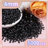 5000Pcs 4mm Resin Jelly Rhinestones with 3Pcs 10ml B7000 Jewelry Glue for Crafting, Black Flatback Gems, Bedazzling Crystal Bulk for DIY Crafts Cl...