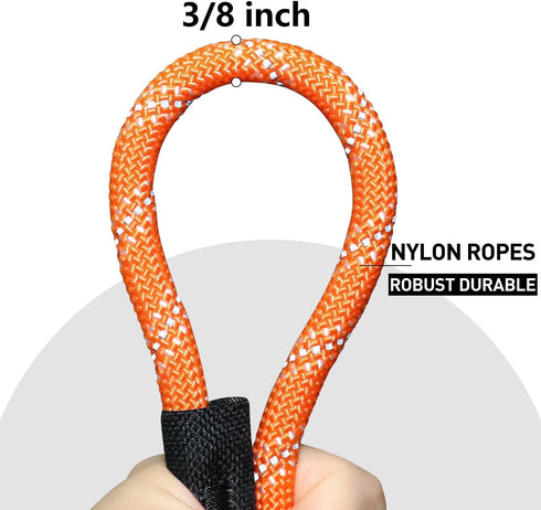 Long Dog Leash for Dog Training 65FT, Reflective Heavy Duty Dog Lead Rope with Soft Padded Handle, Suitable for Small to Large Dogs, Bright Orange...