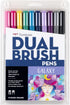 Tombow 56188 Dual Brush Pen Art Markers, Galaxy, 10-Pack. Blendable, Brush and Fine Tip Markers...