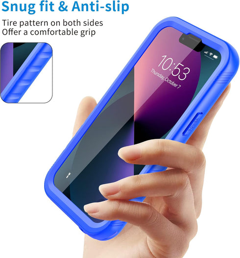 SPORTLINK Compatible with iPhone 13 Pro Waterproof Case - Full Body Shockproof Dustproof Phone Screen Protector Rugged Waterproof Case for iPhone ...