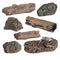 7PCS Miniature Tree Stumps Fake Tree Stump Decor Mini Stone Rock Statue Mini Garden Figurines for DIY Fairy Garden Miniature Moss Landscape...