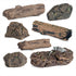 7PCS Miniature Tree Stumps Fake Tree Stump Decor Mini Stone Rock Statue Mini Garden Figurines for DIY Fairy Garden Miniature Moss Landscape...
