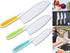 Leking 3 Pcs Kids Kitchen Knife, Plastic Serrated Edges Kids Knife Set for Cooking and Cutting Cakes, Fruits and Veggies, Perfectly Safe for Toddl...