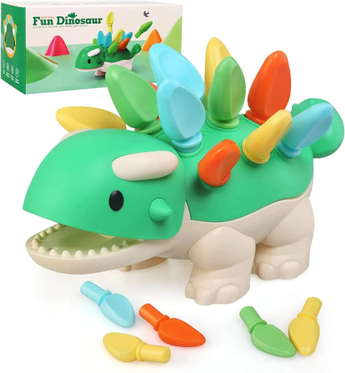 Hirger Montessori Toys for Baby 1 2 3 4 Year Old: Fine Motor Dinosaur Toys for Kids 2-4|Toddler Learning Educational Toys for Birthday Gift Age 1-...