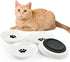 BNOSDM 4 Pcs Cat Food Bowls Ceramic Shallow Cat Dishes Non-Slip Silicone Bottom, Whisker Fatigue Pet Dry/Wet Food Plates Set for Indoor Small Cats...