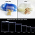 100 Pack PVC Clear Jewelry Anti Oxidation Zipper Bag Antitarnish Plastic Bags for Packaging Jewelry Rings Earrings Transparent Poly Pouch (Clear, ...