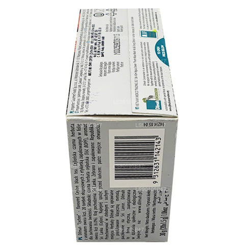 DILMAH Lychee Flavored Black Ceylon Tea - 20 Individually Wrapped Tea Bags - Premium Aromatic Blend - Rich Lychee Fruit Taste - High-Grown Ceylon ...