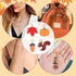 64Pcs Fall Thanksgiving Pumpkin Charms Pendants Maple Leaf Acorn Charms Alloy Enamel Charms Autumn Charms for Jewelry Bracelets Necklace Making DI...