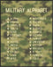 Posterizer 1 pcs-Military Alphabet-Science & Medical Art-Patriotic & Military Art- Gift for Patriots, America Fans-Decor for Game Room or Man Cave...