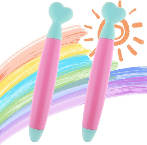 Kid Friendly Stylus Pens for Touch Screens, 2 Pcs Stylus Pens for Children Tablet Stylus Pen Anti Slip Easy Grip Universal Touch Safe Compatible w...