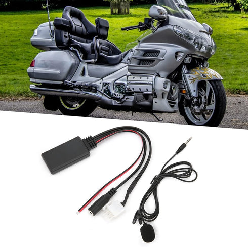 DC 12V Car Audio Cable AUX Bluetooth 5.0 Adapter, Auto Audio Adapter Replacement for Honda Goldwing GL1800...