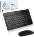 Bluetooth Keyboard and Mouse Combo,Ultra Slim Rechargeable Portable Wireless Keyboard Mouse Set Compact for Android Windows Tablet Cell Phone iPho...
