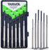 Precision Screwdriver Set (Set of 6 with Case) Flathead & Philips in 6 Different Sizes - Perfect Mini Screwdriver Bits for Jewelry Repair, Watch R...