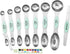 Spring Chef Stainless Steel Magnetic Measuring Spoons Set of 8 with Leveler, Nesting Metal Teaspoon & Tablespoon Measuring Spoons, Kitchen Gadgets...